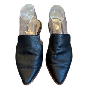 Madewell Gemma Leather Mules Women’s 8 Black Slip On Shoes